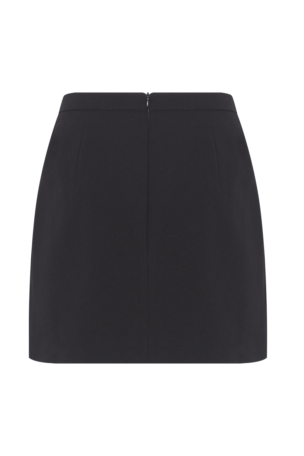 SAIA CURTA CREPE DAMA PRETO