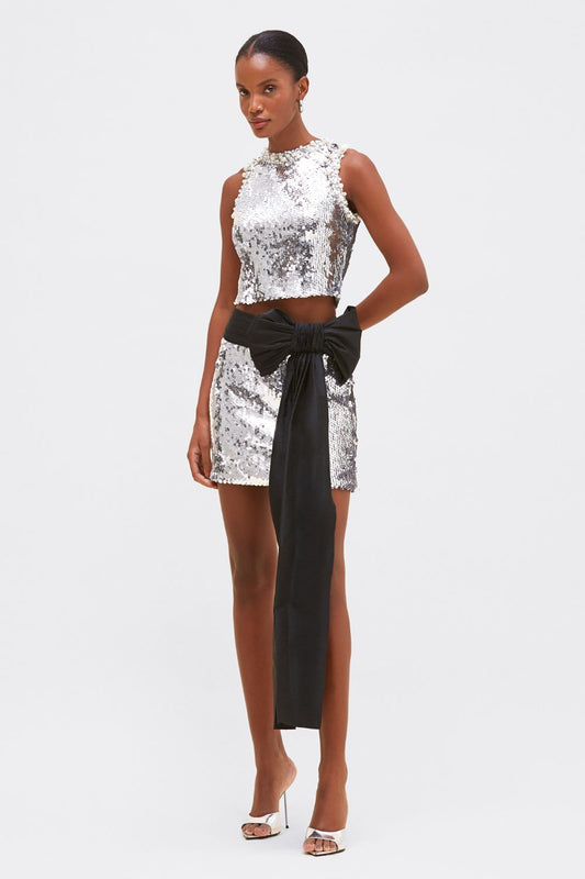 SAIA CURTA PAETÊ MOONLIGHT