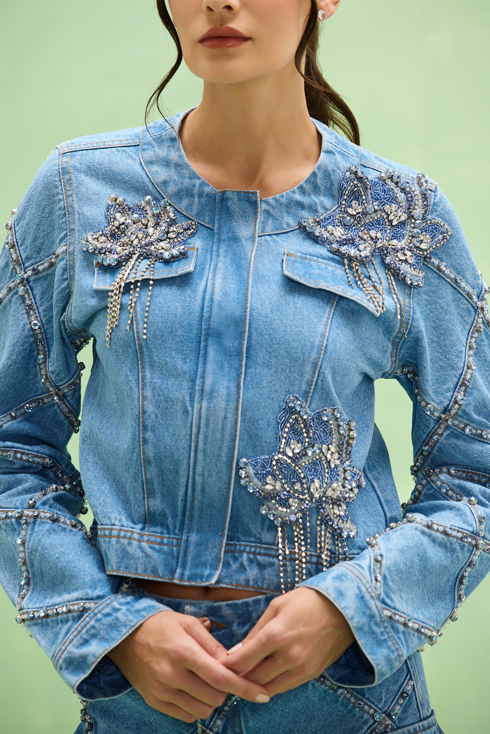 JAQUETA MARINA DENIM AZUL