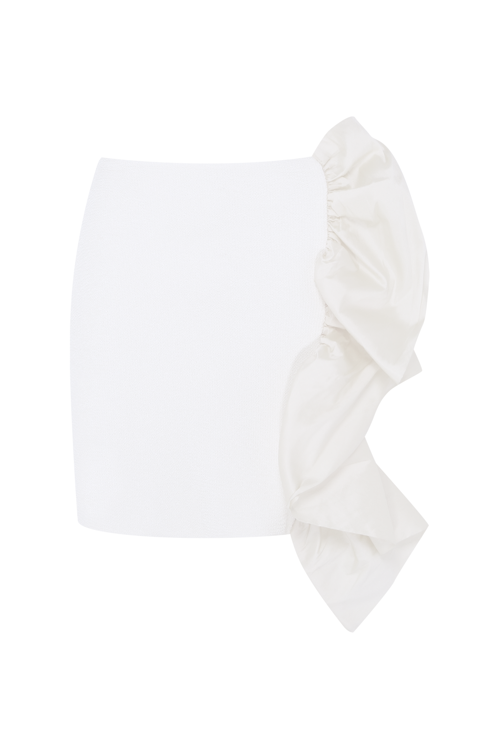 SAIA CURTA TAFETA TARSILA OFF WHITE