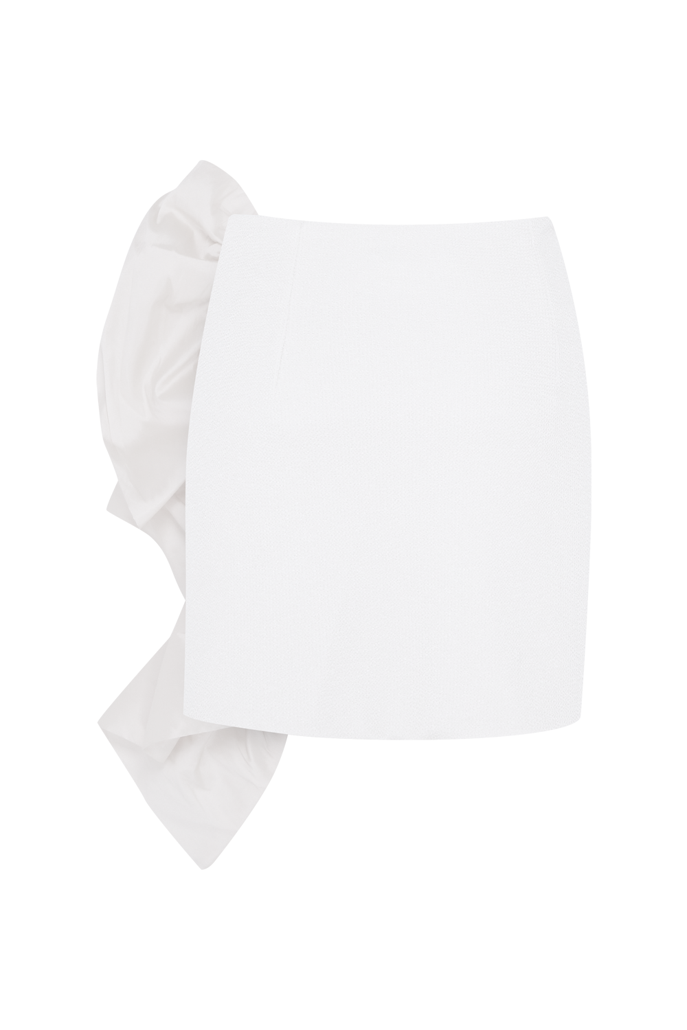 SAIA CURTA TAFETA TARSILA OFF WHITE