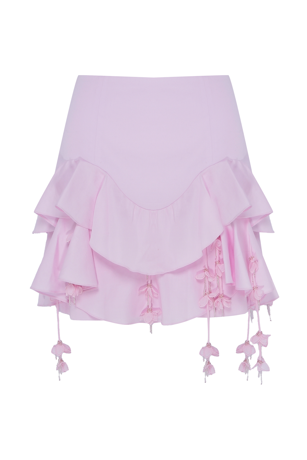 SAIA CURTA TRICOLINE LOTUS ROSA CLARO