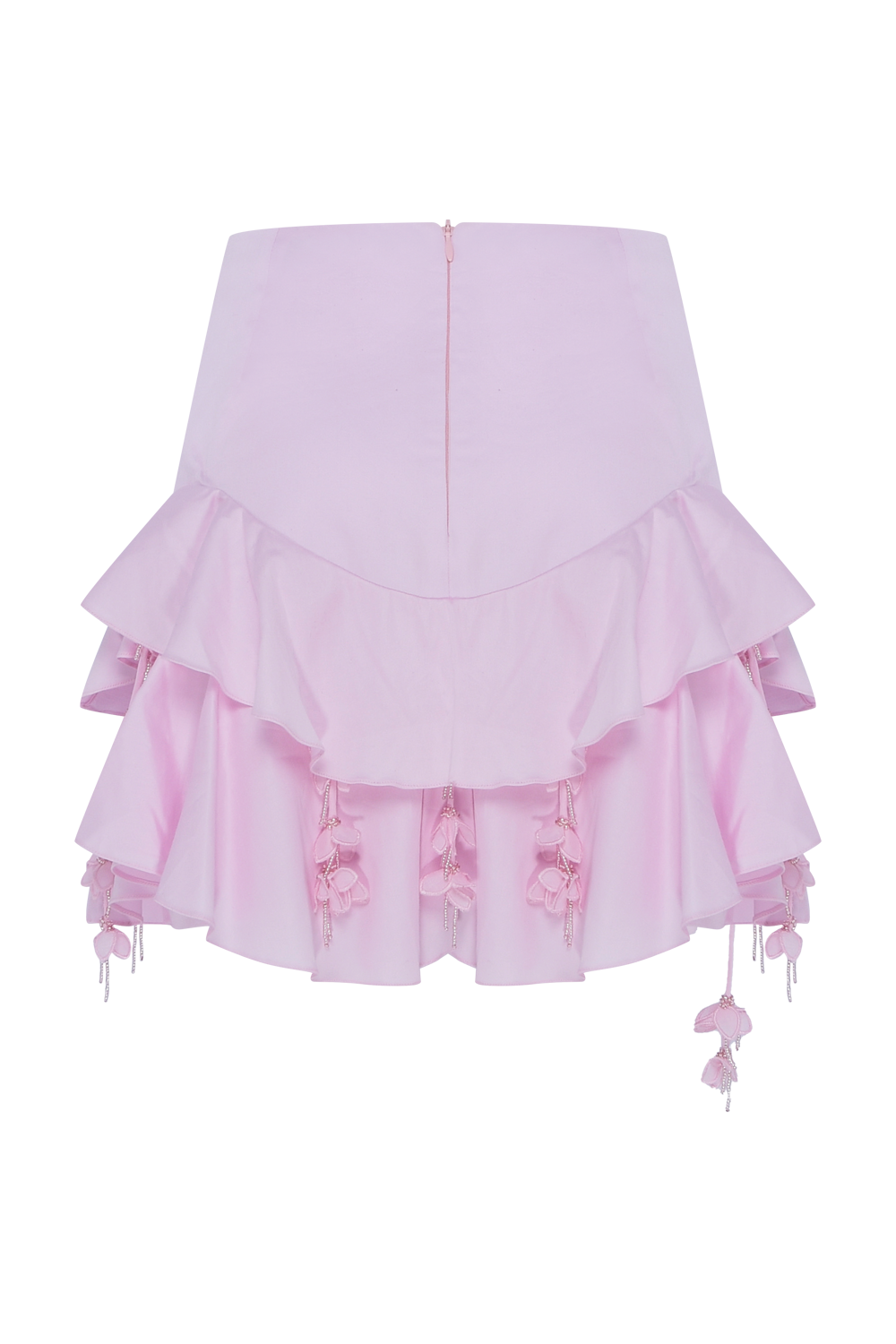 SAIA CURTA TRICOLINE LOTUS ROSA CLARO