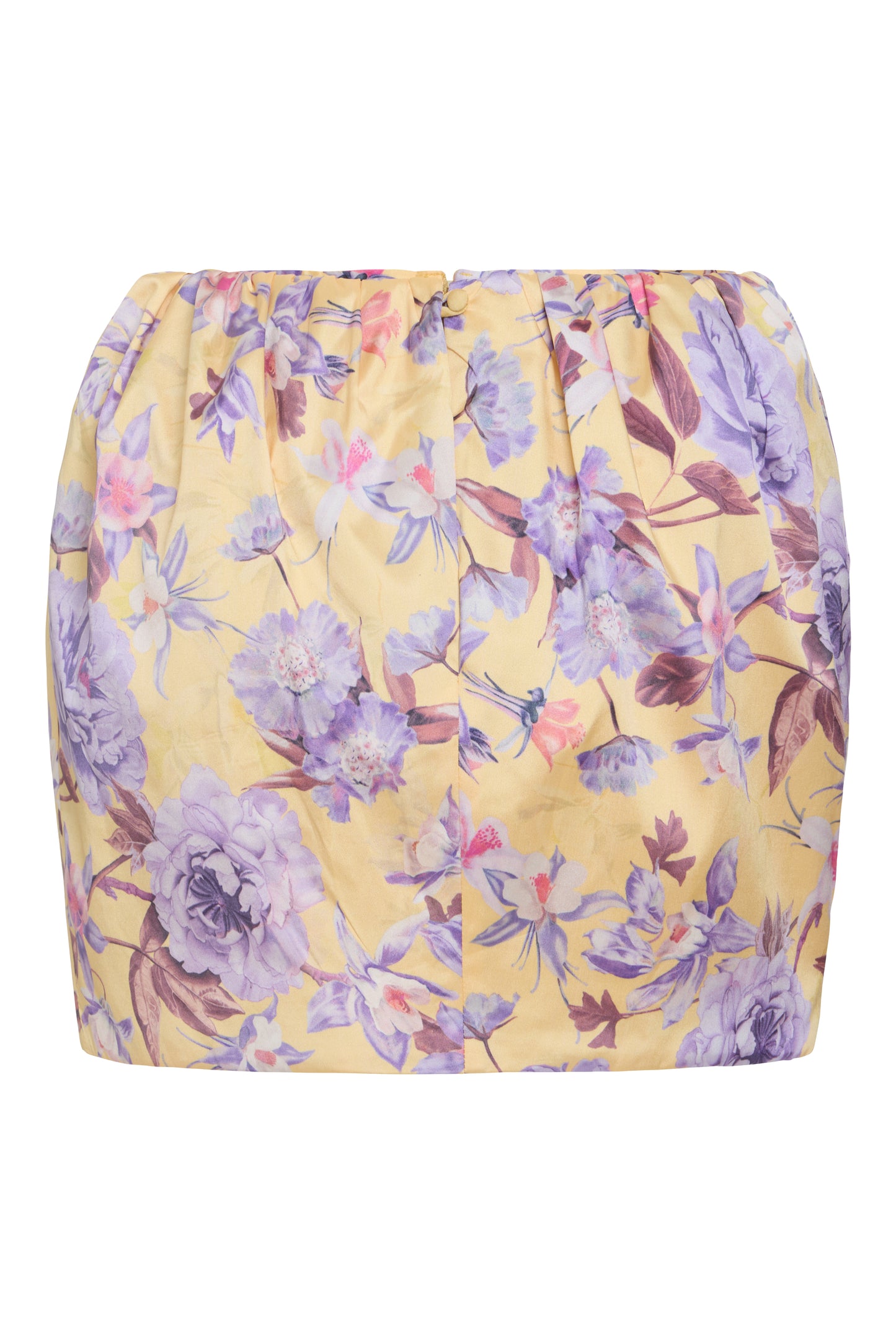 SAIA CURTA PEONY DOTS AMARELO