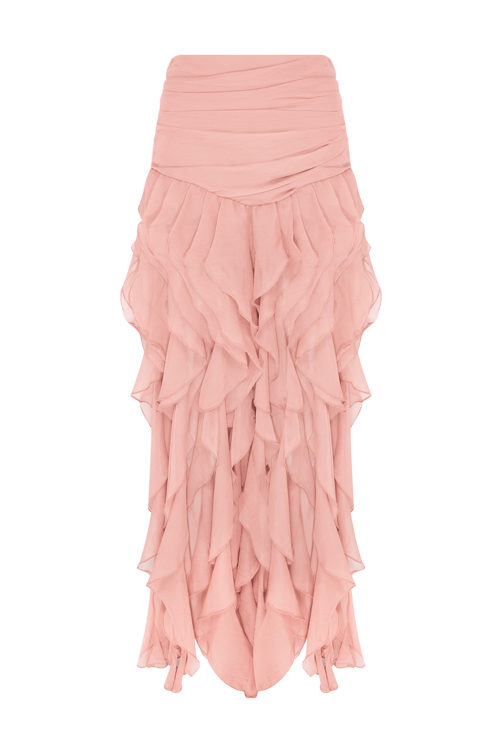 SAIA LONGA CHIFFON DAYDREAM LARANJA CLARO