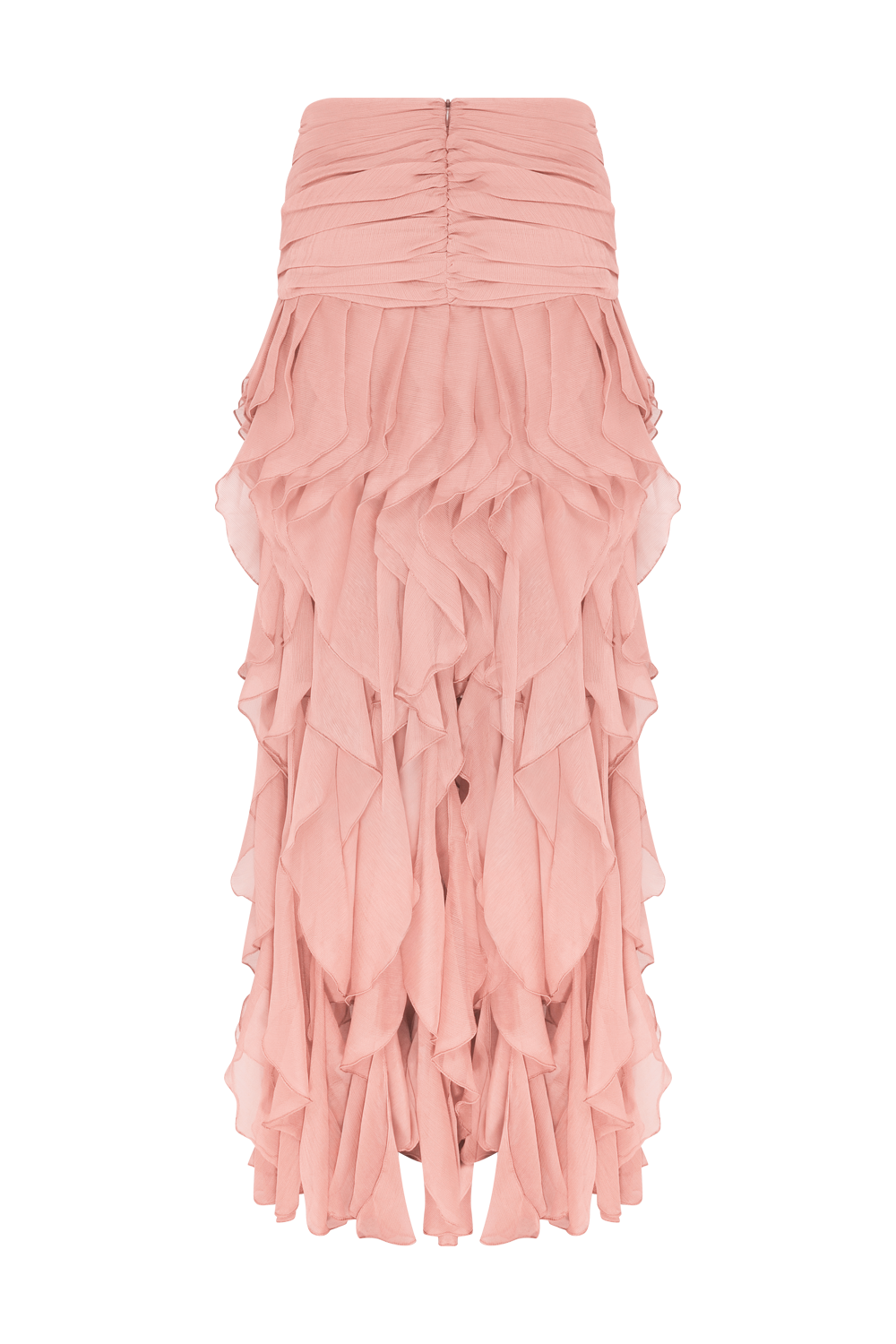 SAIA LONGA CHIFFON DAYDREAM LARANJA CLARO