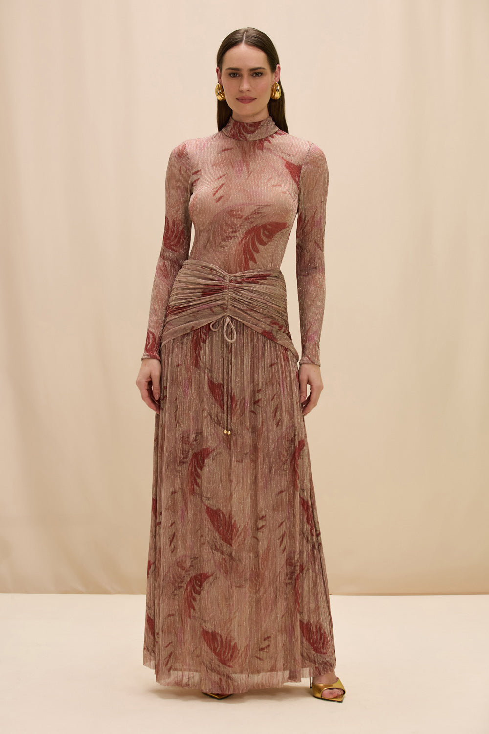 SAIA LONGA FEATHERS ROSE