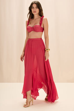 SAIA LONGA SUNSTONE LYCRA ROSA ESCURO