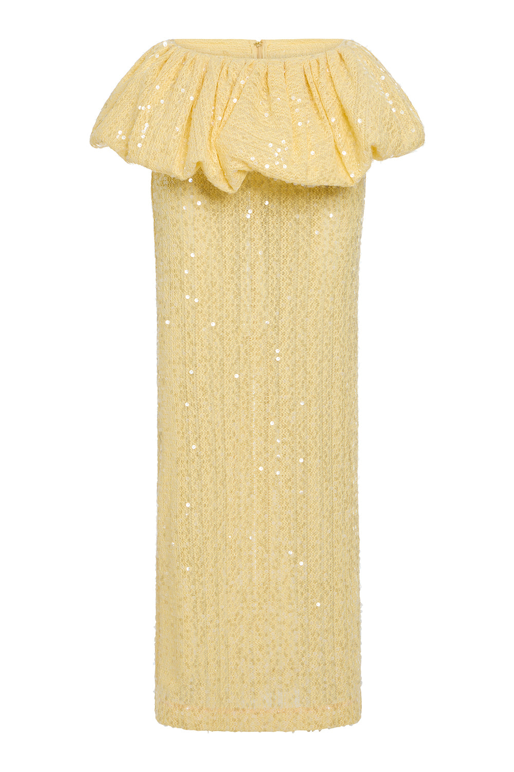 SAIA LONGA IARA CROCHET AMARELO