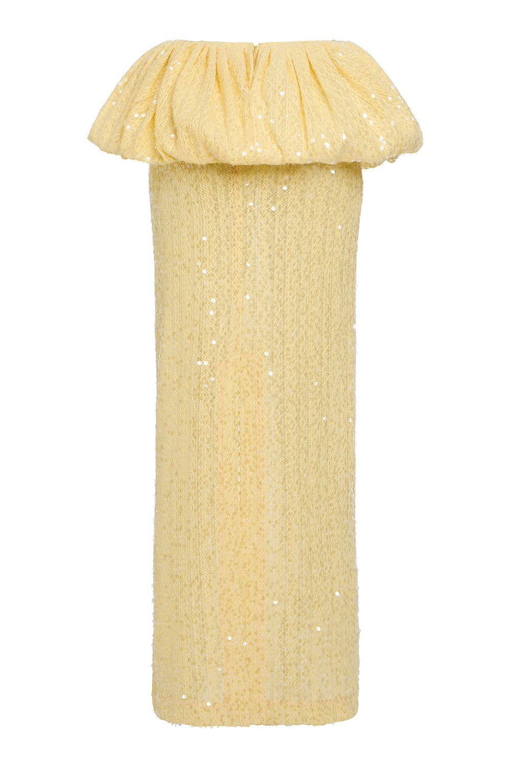 SAIA LONGA IARA CROCHET AMARELO