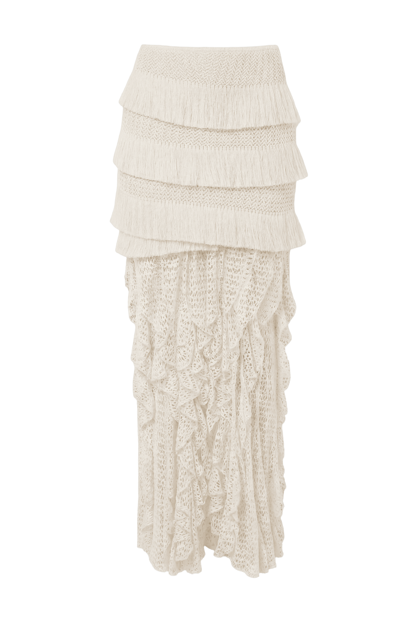 SAIA LONGA AYLA FRINGE OFF WHITE