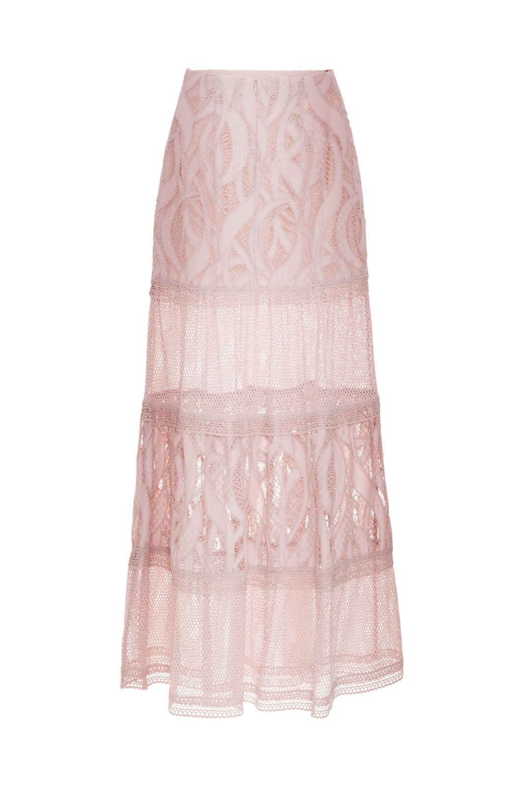 SAIA MIDI AURA LACE ROSE