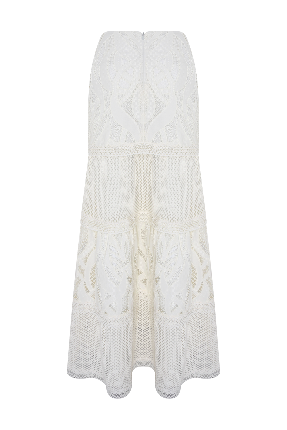 SAIA MIDI AURA LACE OFF WHITE