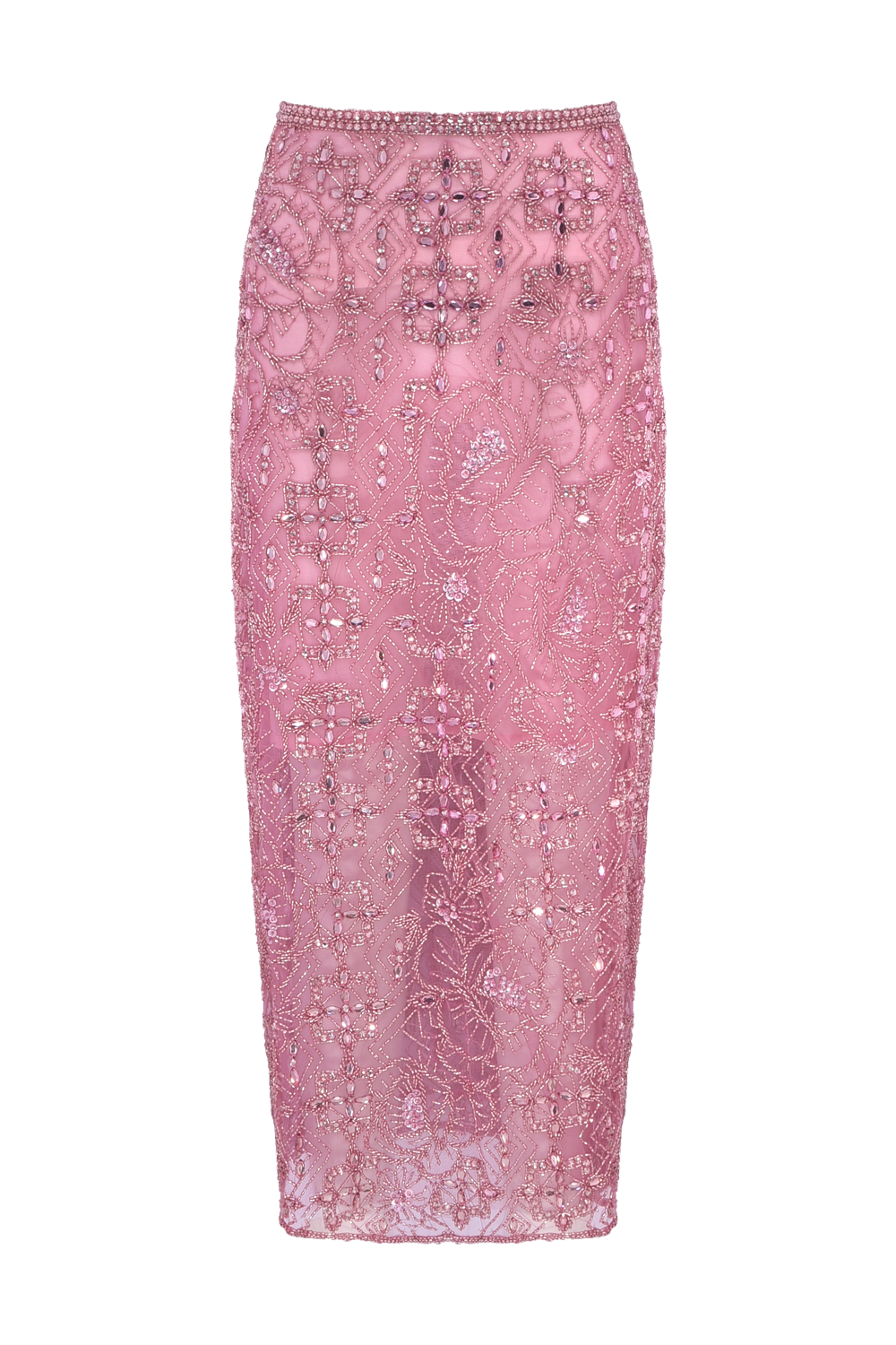 SAIA MIDI CRYSTAL MOONLIGHT ROSA