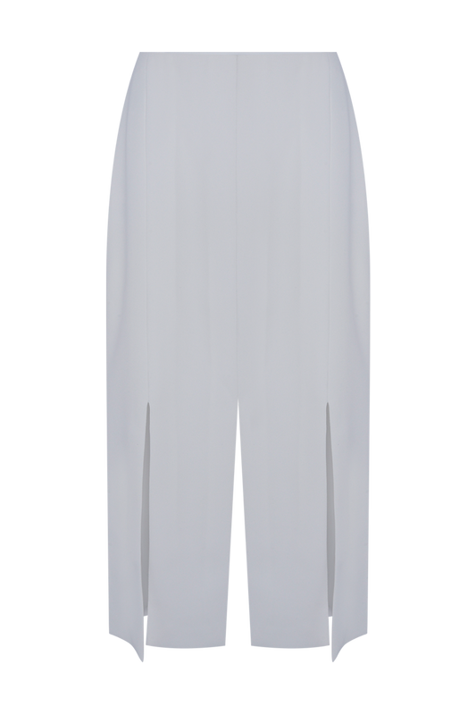 SAIA MIDI DUAL CREPE OFF WHITE