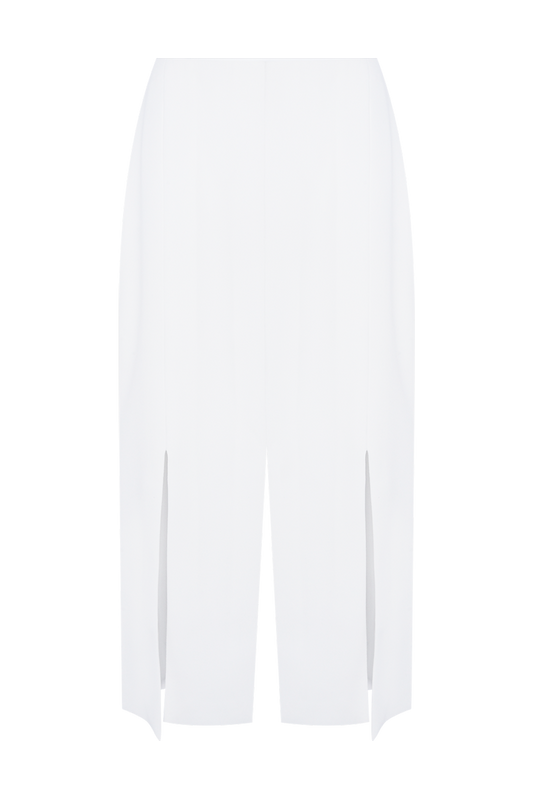SAIA MIDI DUAL CREPE OFF WHITE