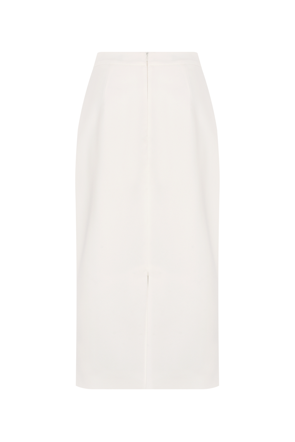 SAIA MIDI CREPE DAMA OFF WHITE