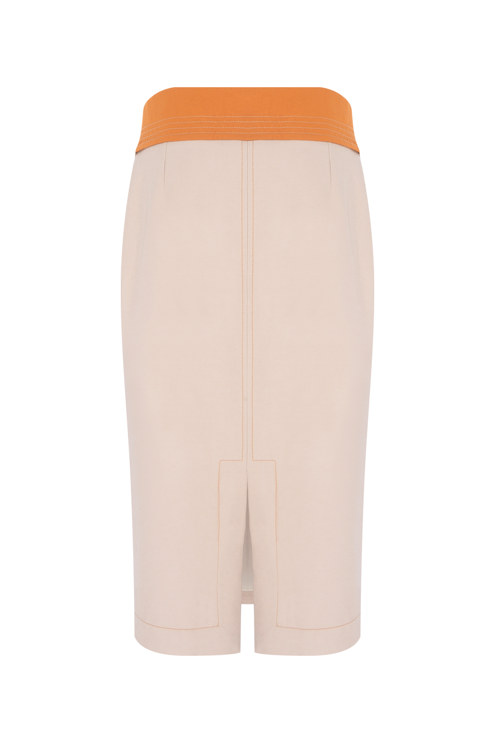 SAIA MIDI TWILL SIENNA BEGE