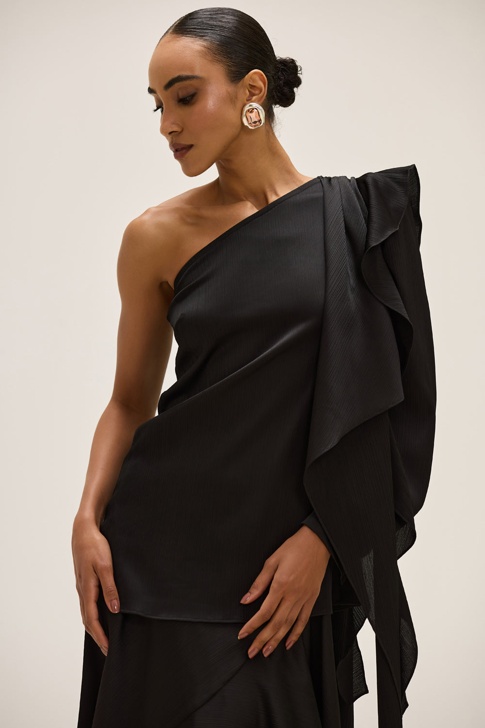 BLUSA CETIM OPERA PRETO