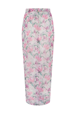 SAIA MIDI HONEY FLOWER VERDE