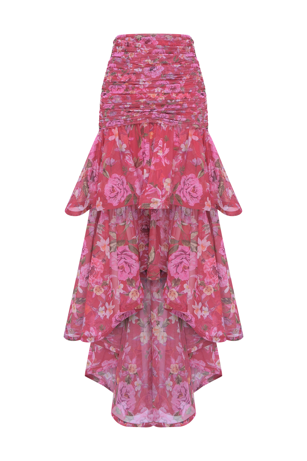 SAIA MIDI PEONY DOTS VERMELHO