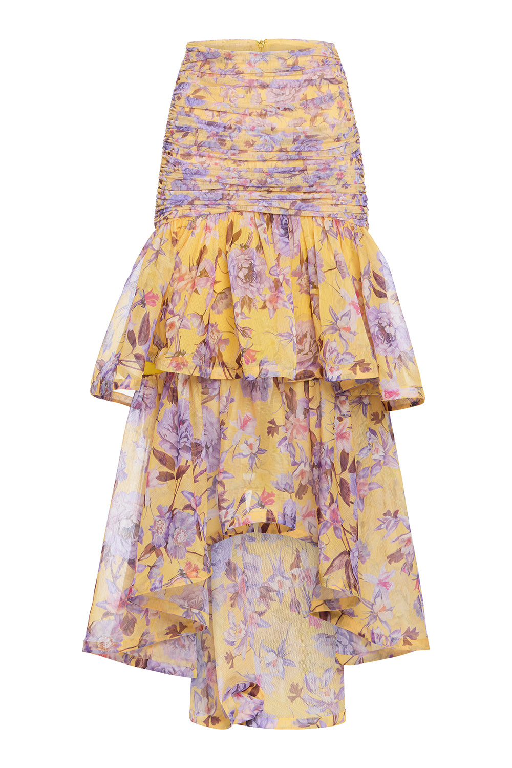SAIA MIDI PEONY DOTS AMARELO