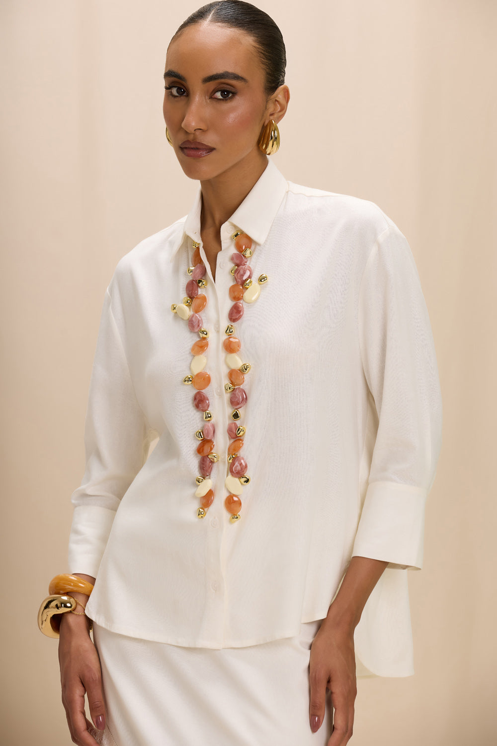 CAMISA LINHO GABRIELA OFF WHITE