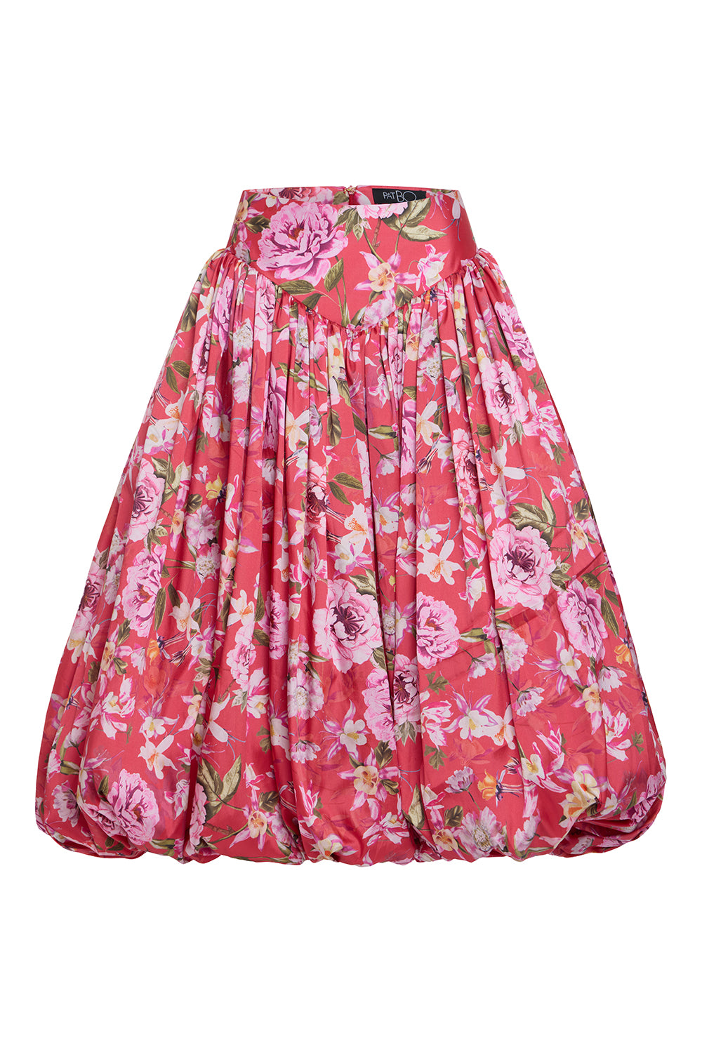 SAIA MIDI PEONY DOTS VERMELHO