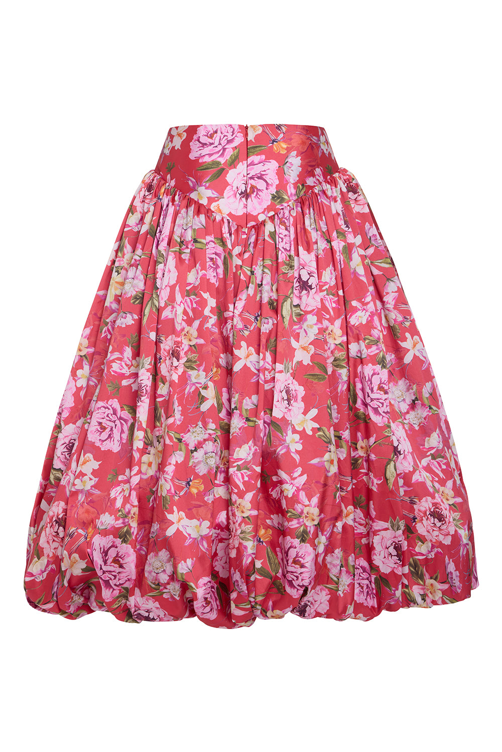 SAIA MIDI PEONY DOTS VERMELHO