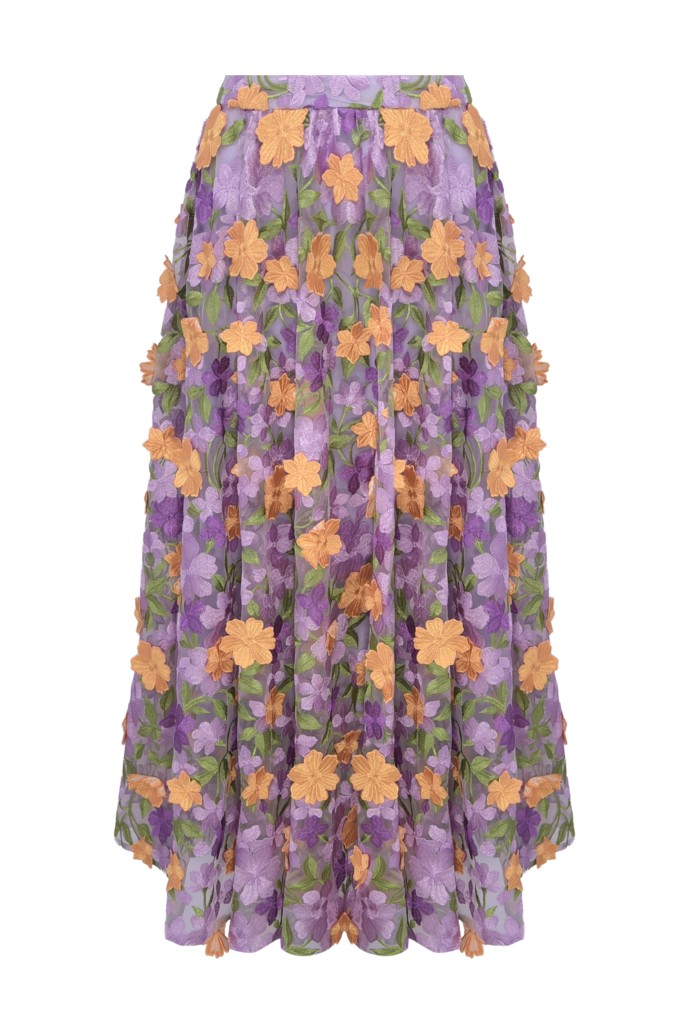 SAIA MIDI TULE PINA ROXO