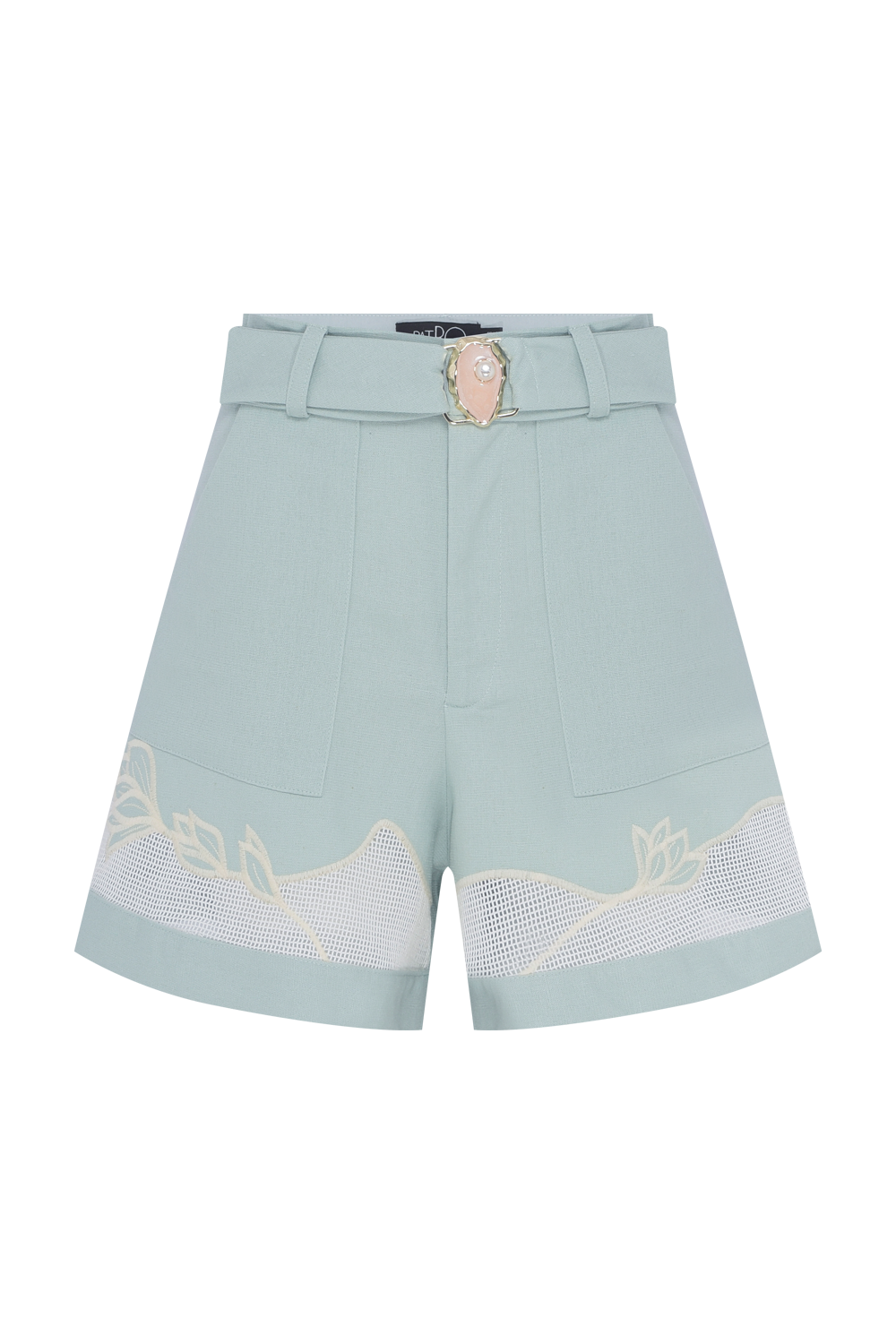 SHORT LINHO ACQUA MIST AZUL ESVERDEADO
