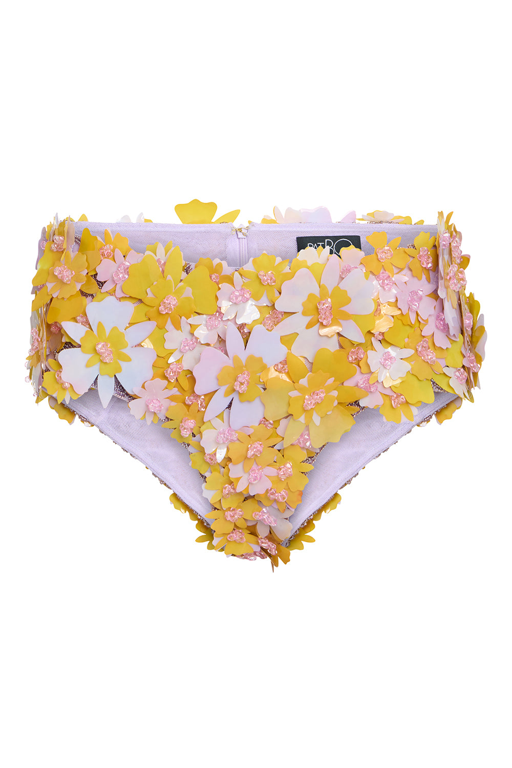 SHORTS TULE PINA LILAS