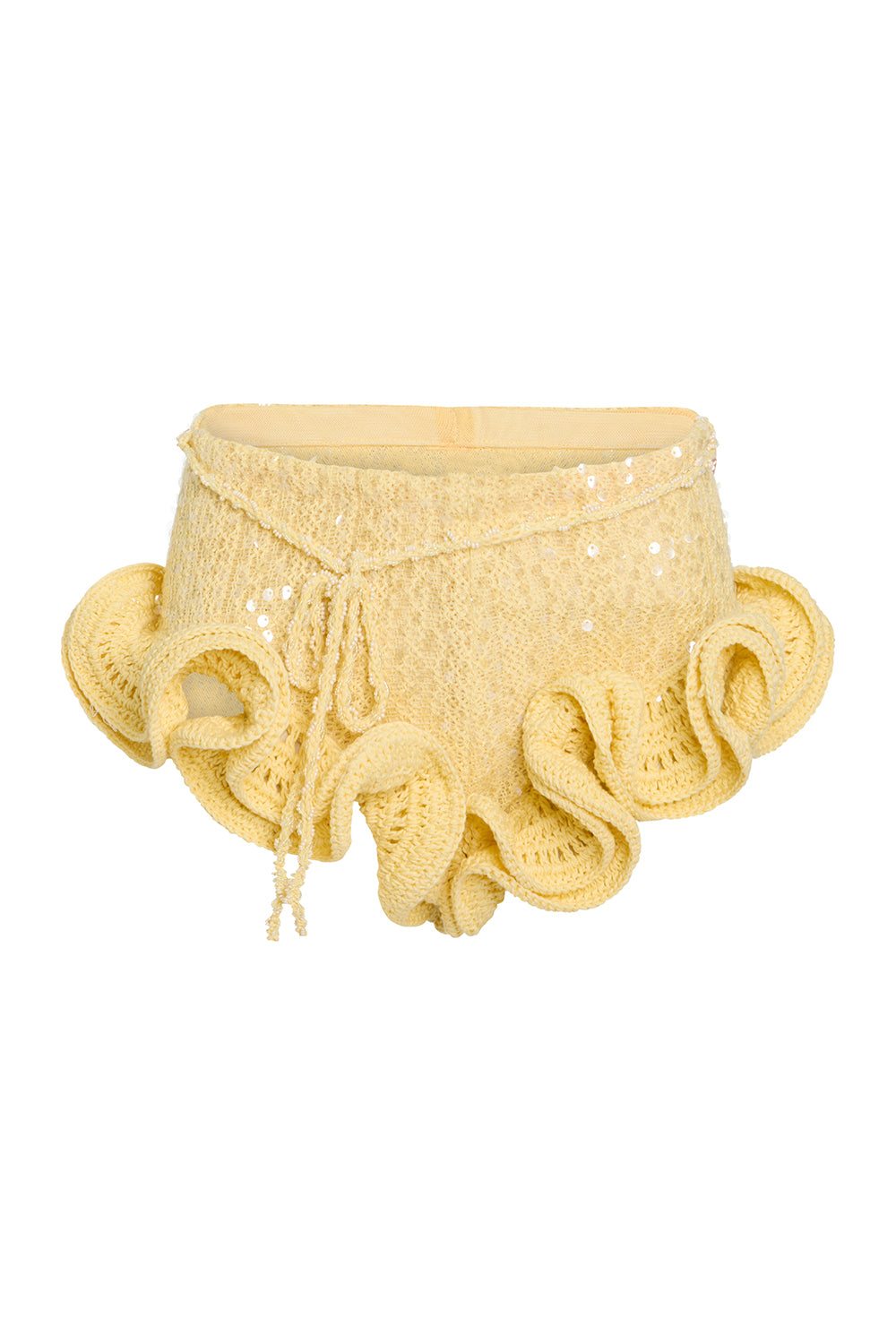 SHORTS DE CROCHET IARA
 AMARELO