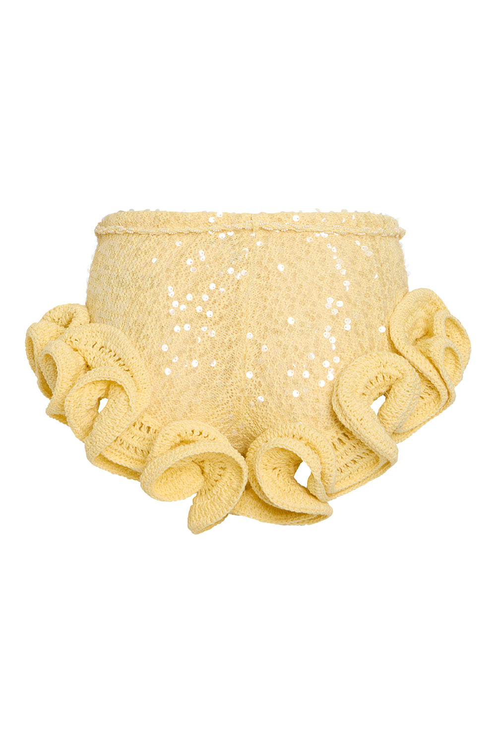SHORTS DE CROCHET IARA
 AMARELO