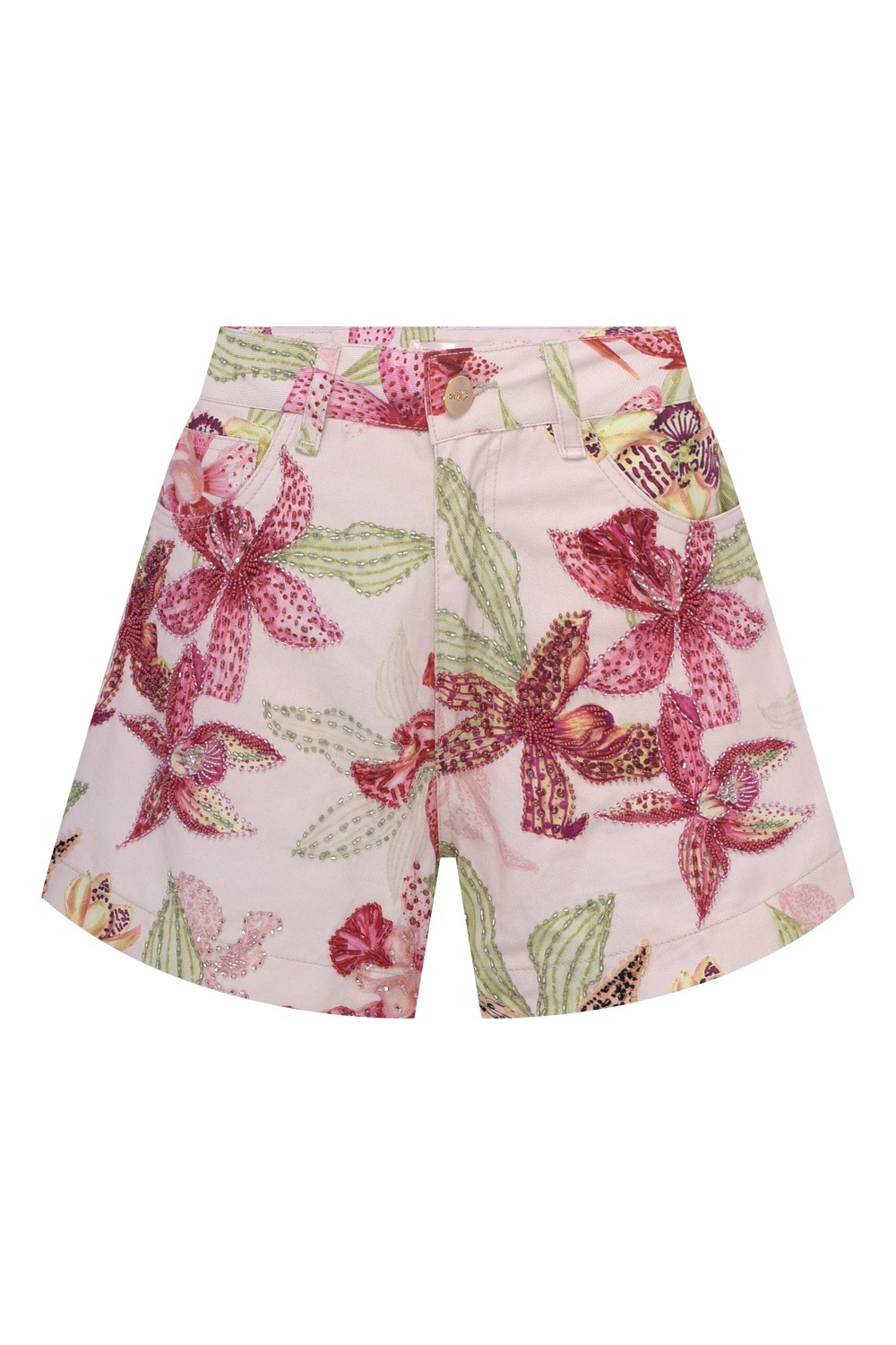 SHORT ORCHID BLOOM DENIM ROSE