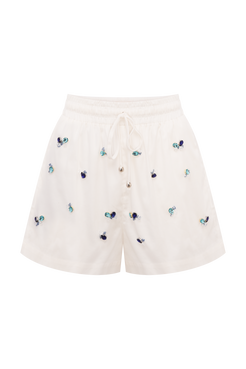 SHORT TRICOLINE BLOSSOM OFF WHITE