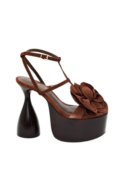SANDÁLIA LEILA MARROM ESCURO