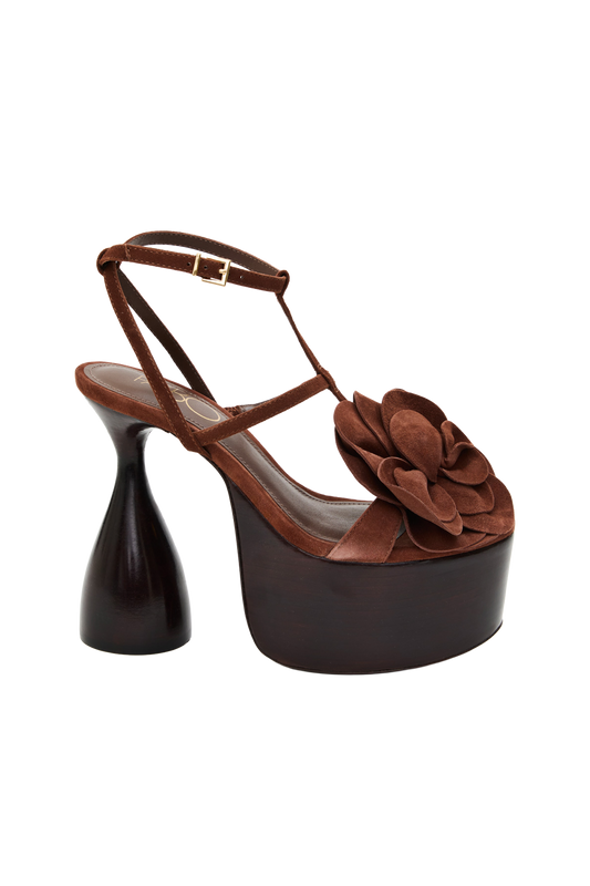 SANDÁLIA LEILA MARROM ESCURO