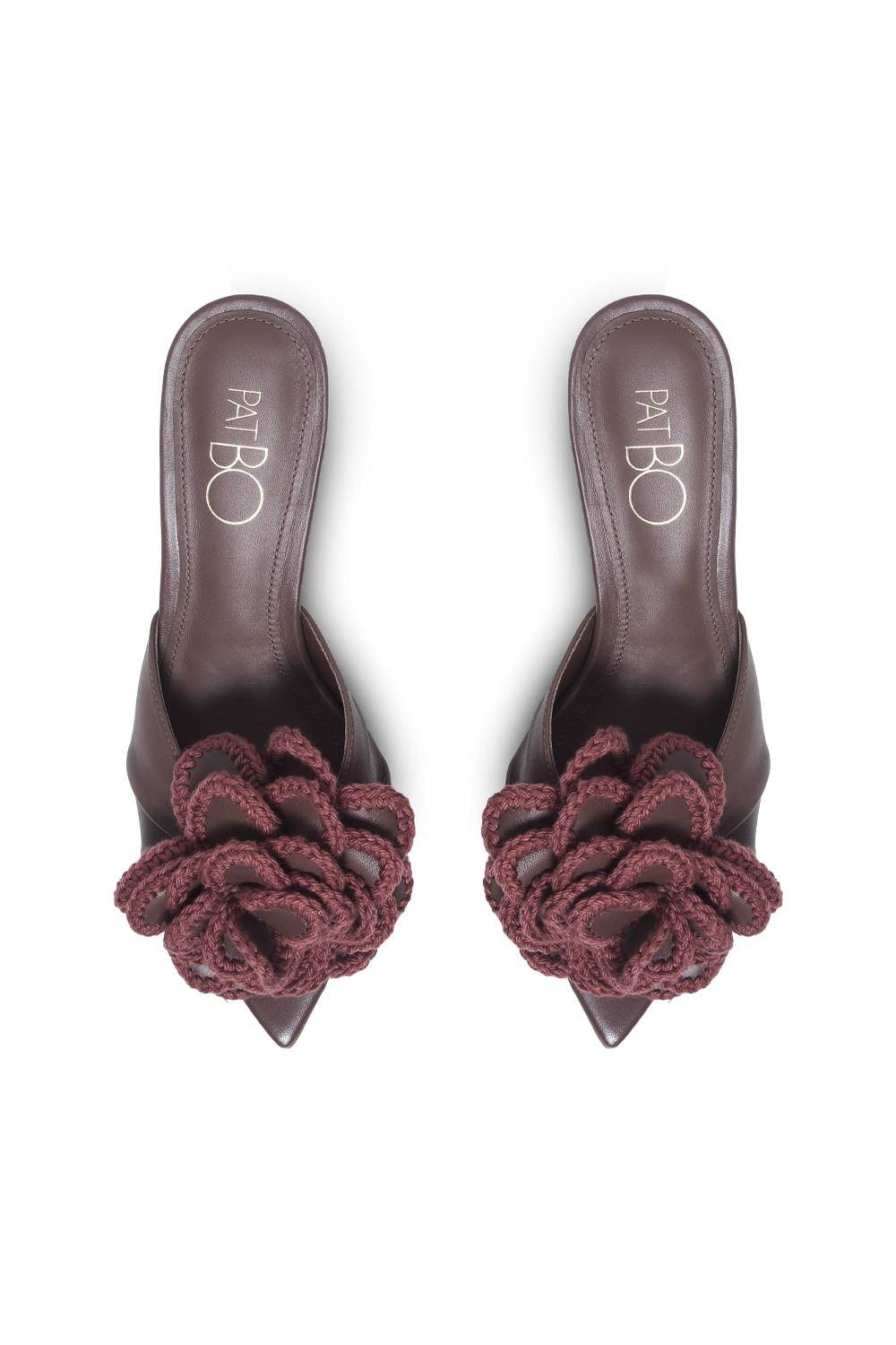 SANDÁLIA KAREN CROCHET MARROM