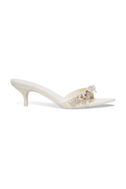 SANDÁLIA MULE IARA EMBROIDERY  OFF WHITE