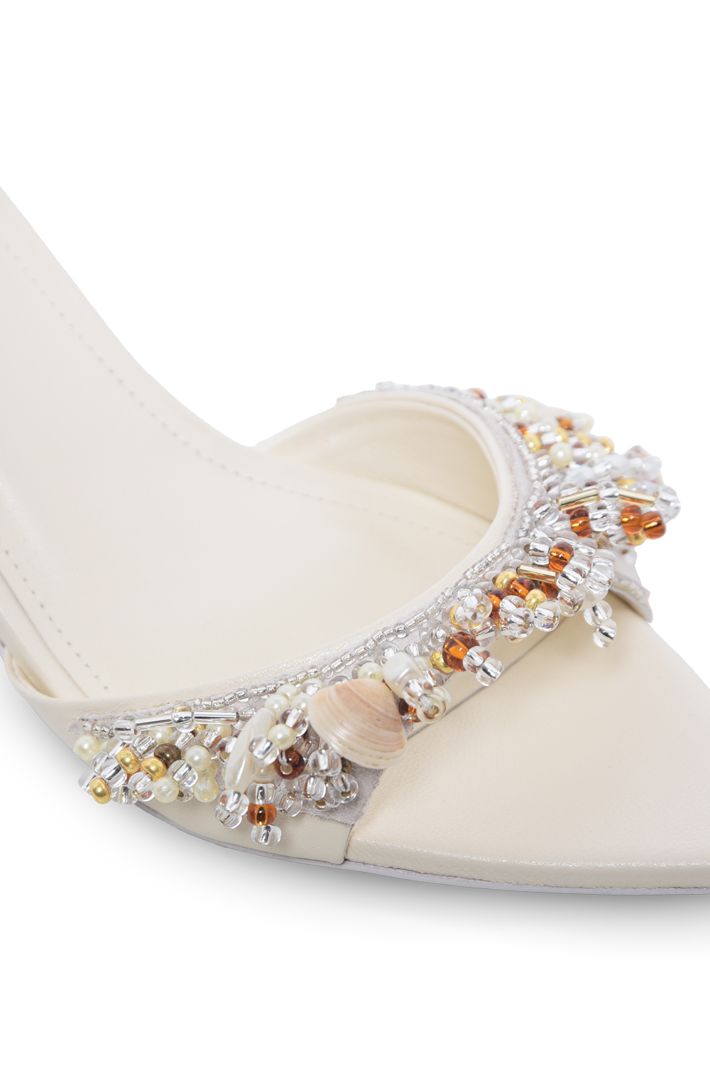 SANDÁLIA MULE IARA EMBROIDERY  OFF WHITE