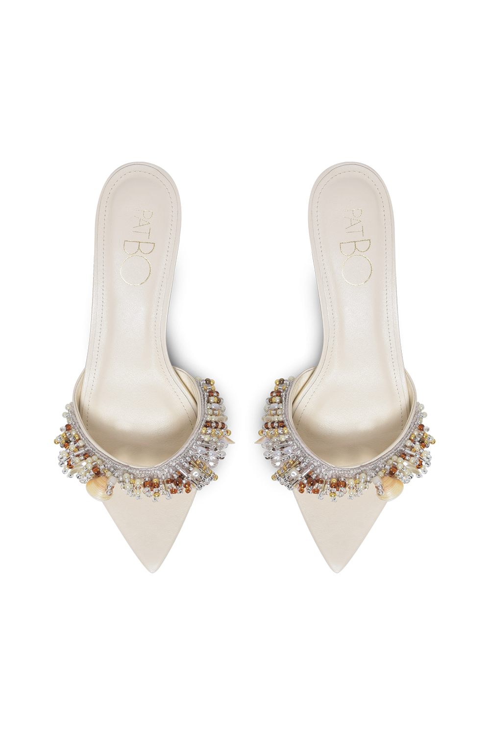 SANDÁLIA MULE IARA EMBROIDERY  OFF WHITE