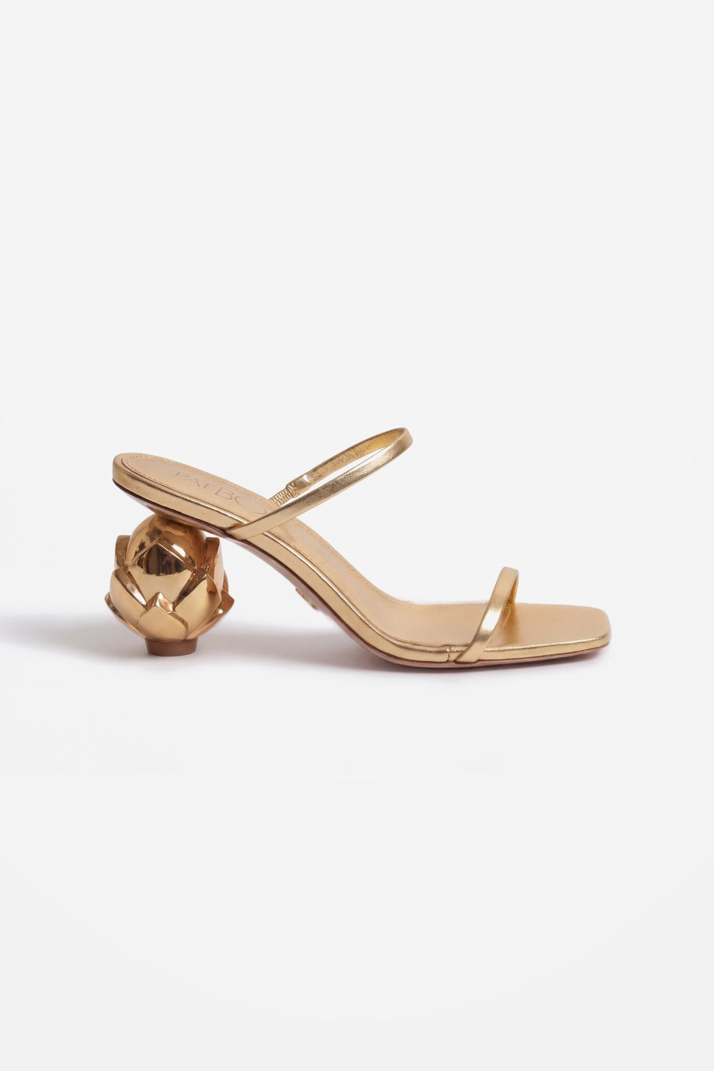 SANDÁLIA MULE LÓTUS DOURADO
