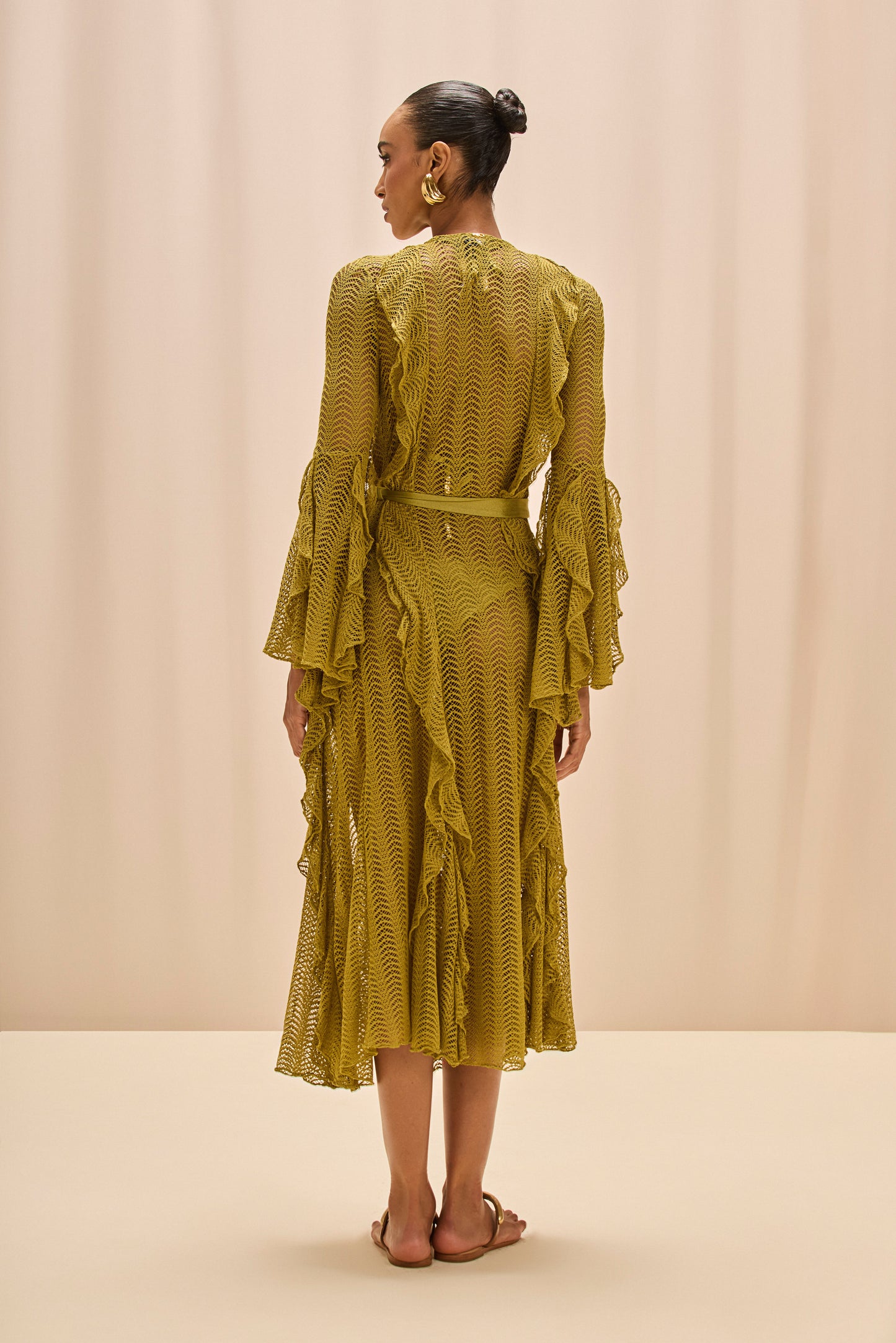 SAIDA DE PRAIA LONGA TELA WAVES VERDE