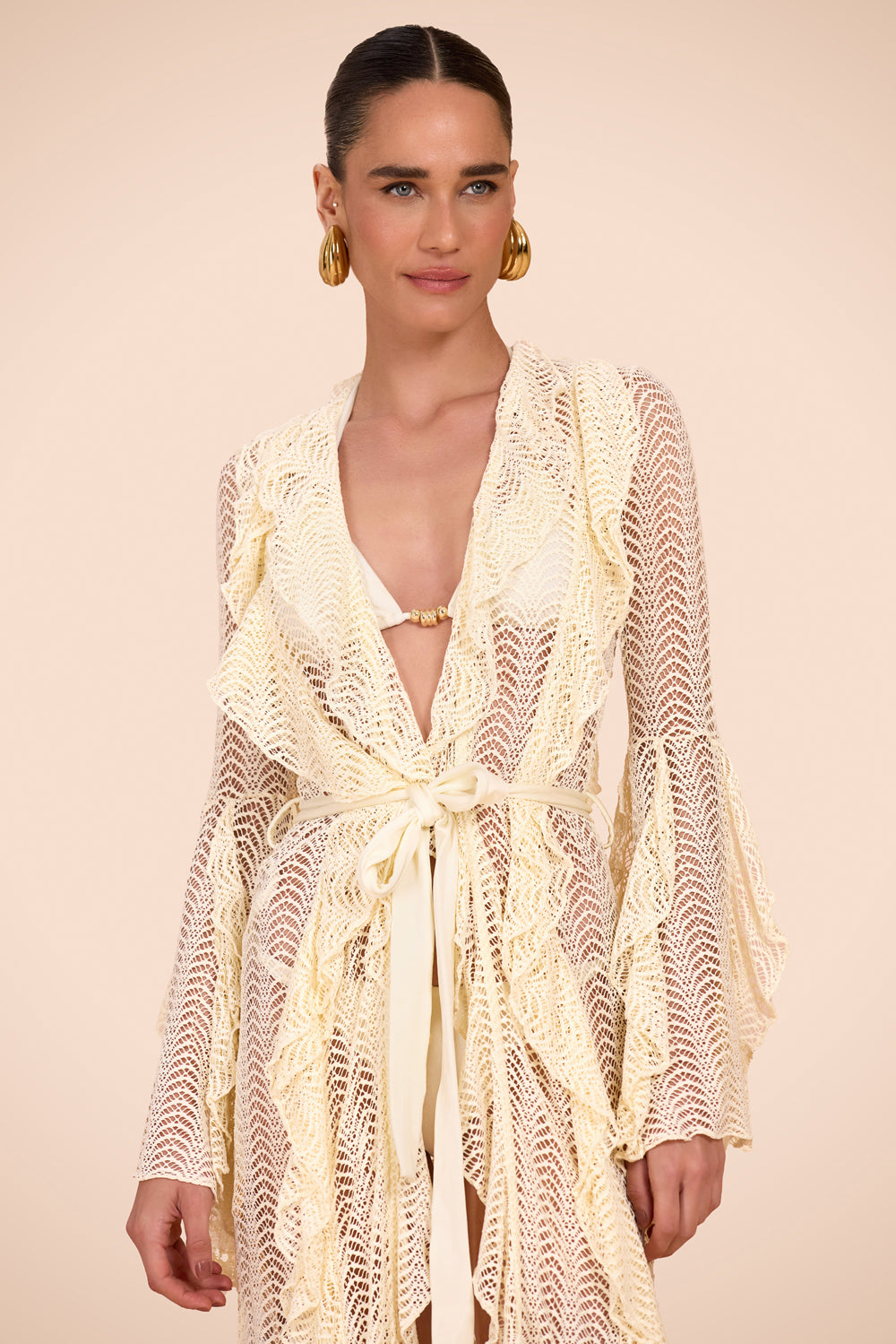 SAIDA DE PRAIA LONGA TELA WAVES OFF WHITE