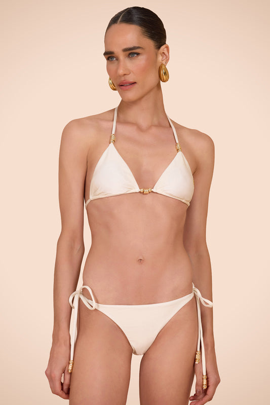 TOP DE BIQUINI JADE LYCRA OFF WHITE