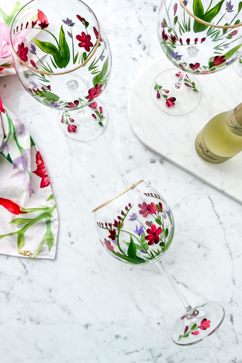 TAÇA ALTA FREESIA CRISTAL