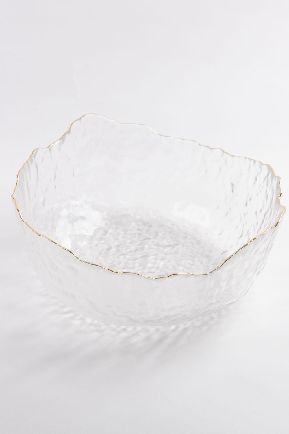 BOWL MÉDIO BORDA DOURADA SOPRO CRISTAL