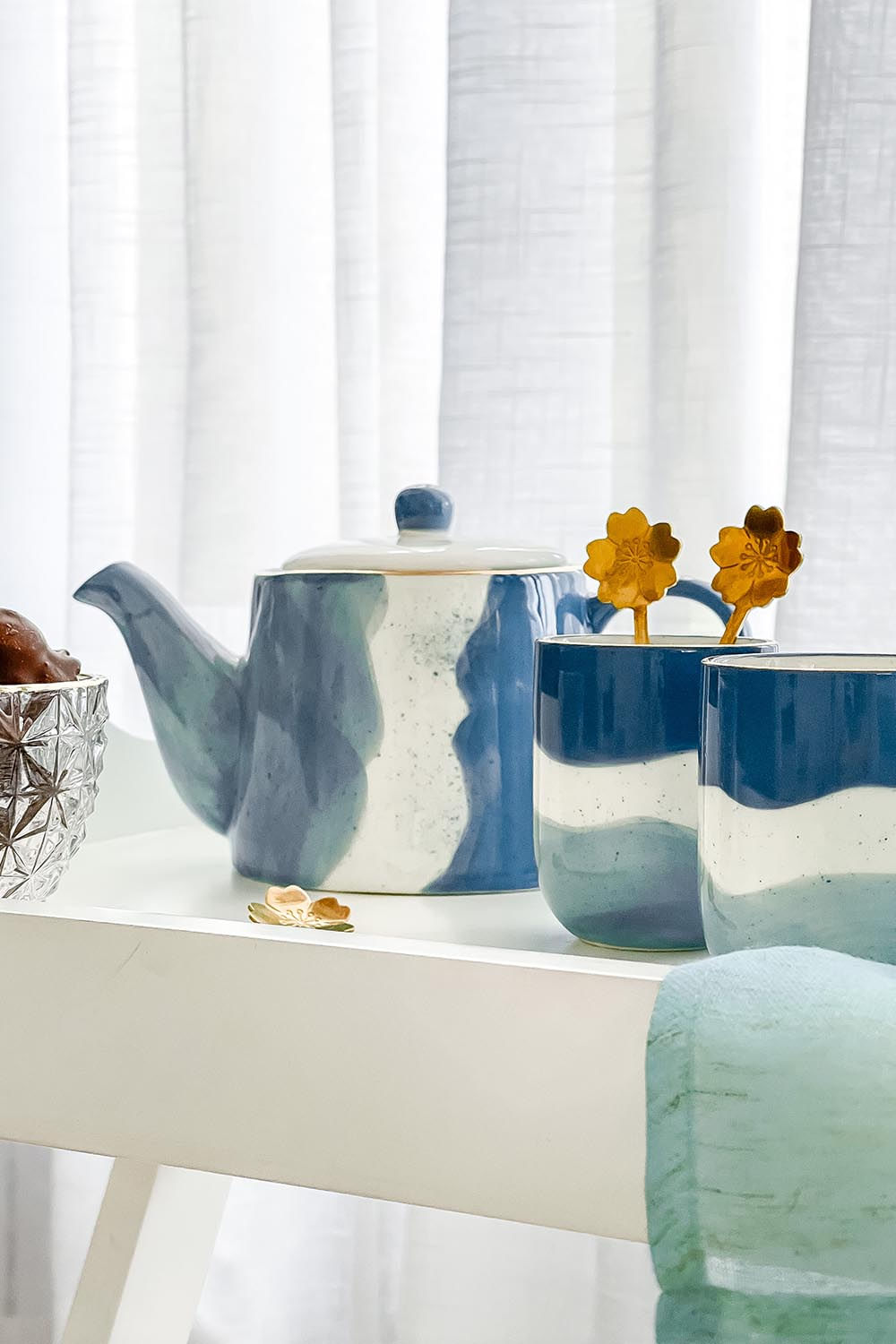 BULE PORCELANA AQUARELA TURQUESA