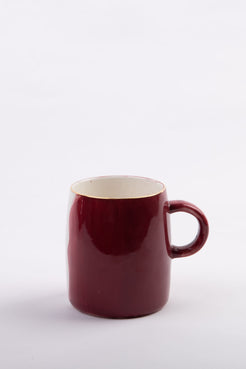 CANECA PORCELANA AQUARELA MARSALA